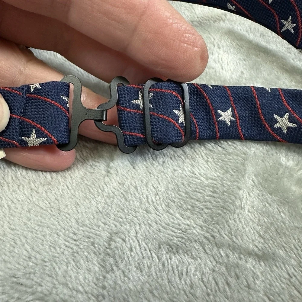 Cat & Jack Boys Bow Tie Blue Red White Stars & Stripes 1.75